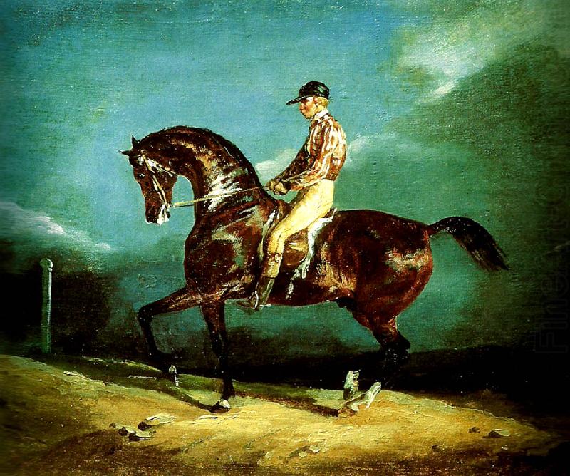 charles emile callande jockey montant un cheval de course china oil painting image